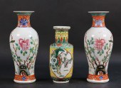3 CHINESE PORCELAIN VASES3 Chi