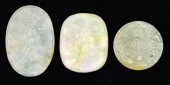 (3) Chinese Qing Carved Jade P