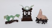 3 CHINESE QING DYNASTY CARVED