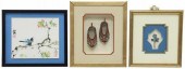 (3) CHINESE SHADOWBOX SHOES, H