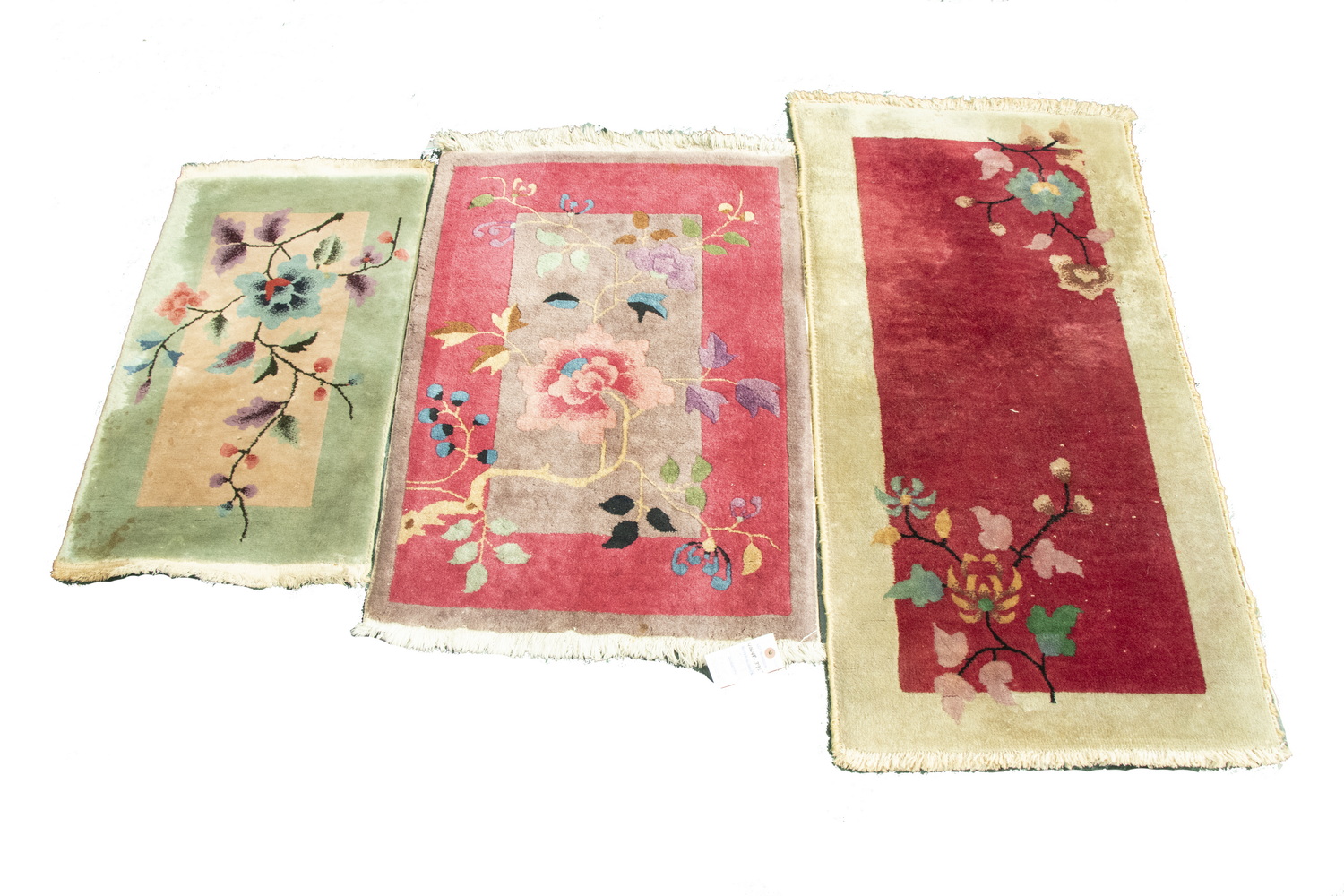 (3) CHINESE SMALL RUGS #1 A