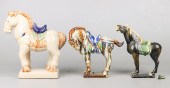 (3) Chinese Tang style pottery