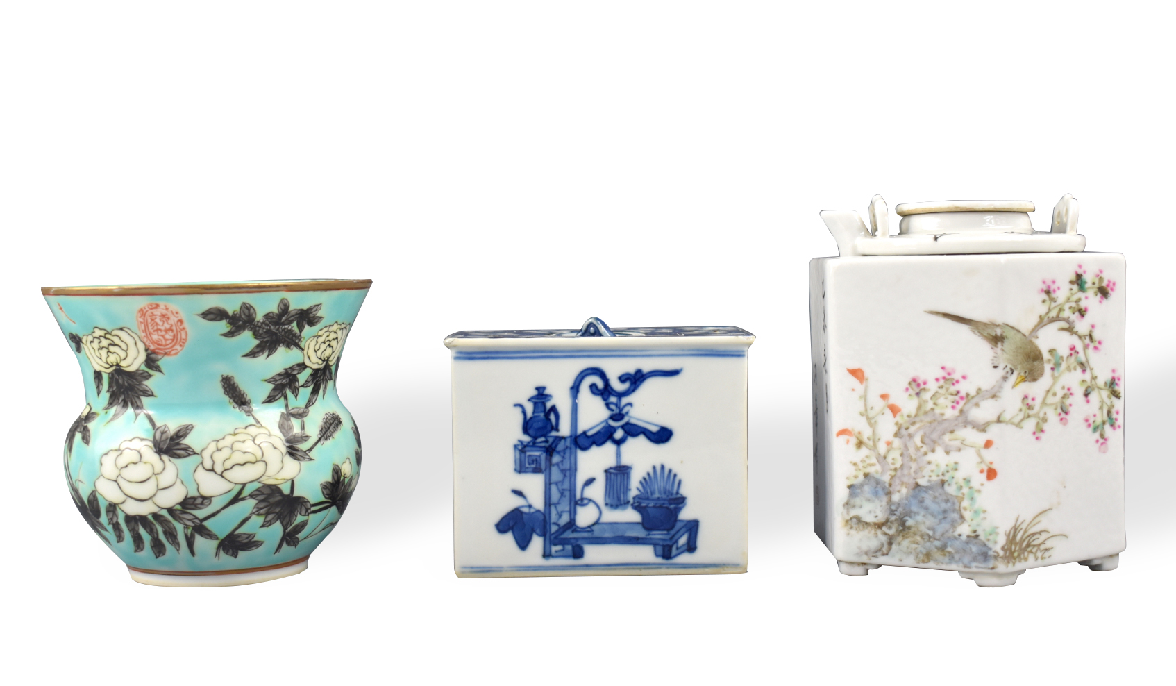 3 CHINESE WATERPOT,TEAPOT &