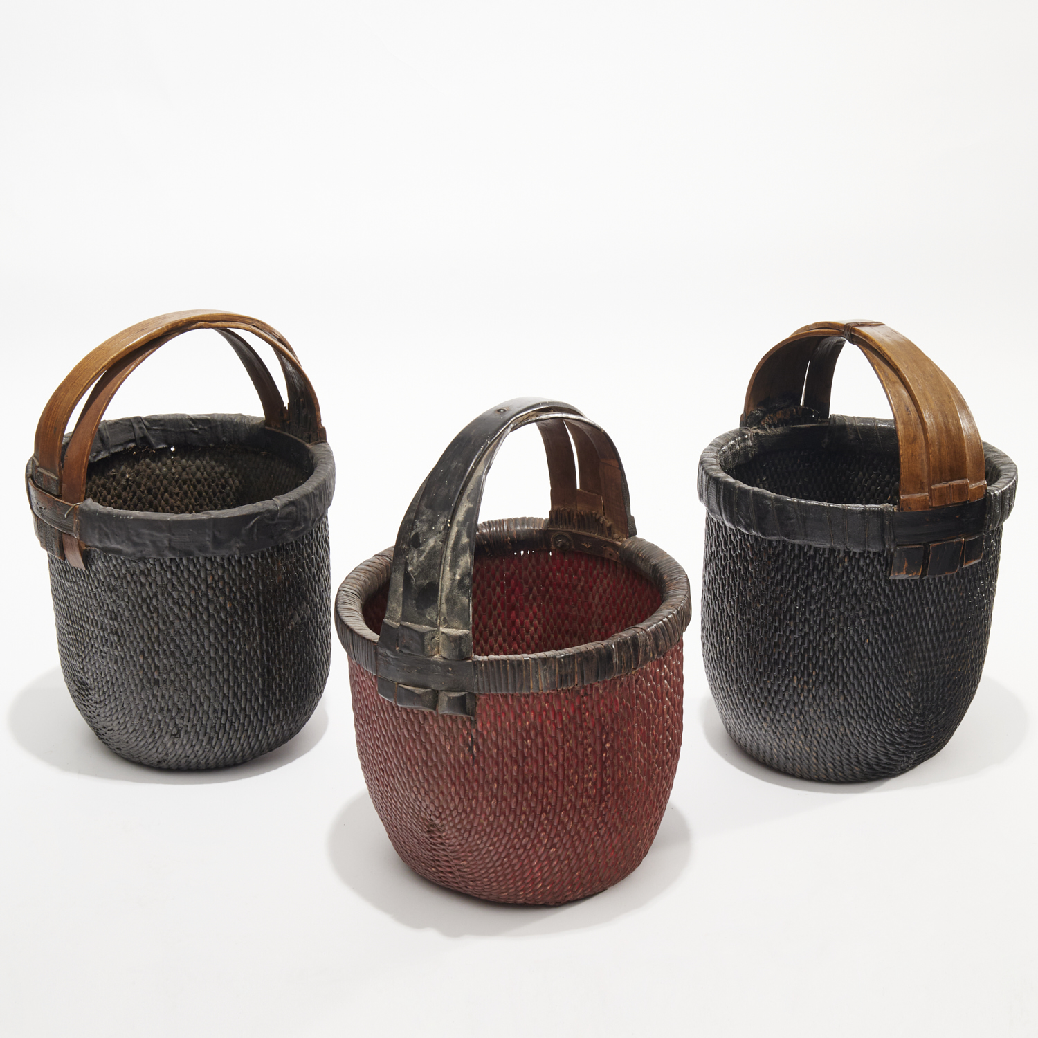 (3) CHINESE WOVEN FISHERMAN'S