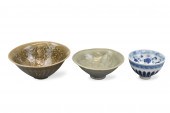 3 CHINESE YAOZHOU CELADON & BL