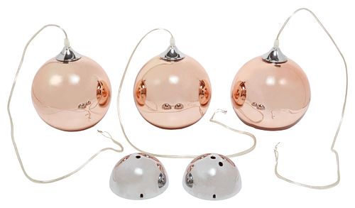 (3) CHROME COPPER FINISH