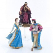 3 COALPORT SHAKESPEAREAN CHARA