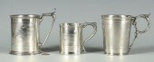 3 COIN SILVER MUGSGroup of 3 C
