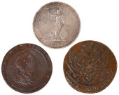 (3) COINS, CATHERINE II, GEORG
