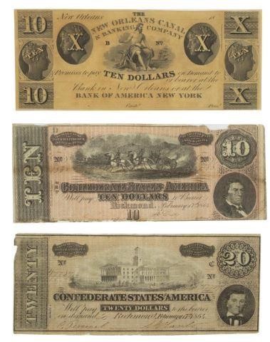(3) CONFEDERATE & NEW ORLEANS CANAL