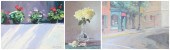 (3) Contemporary paintings inc