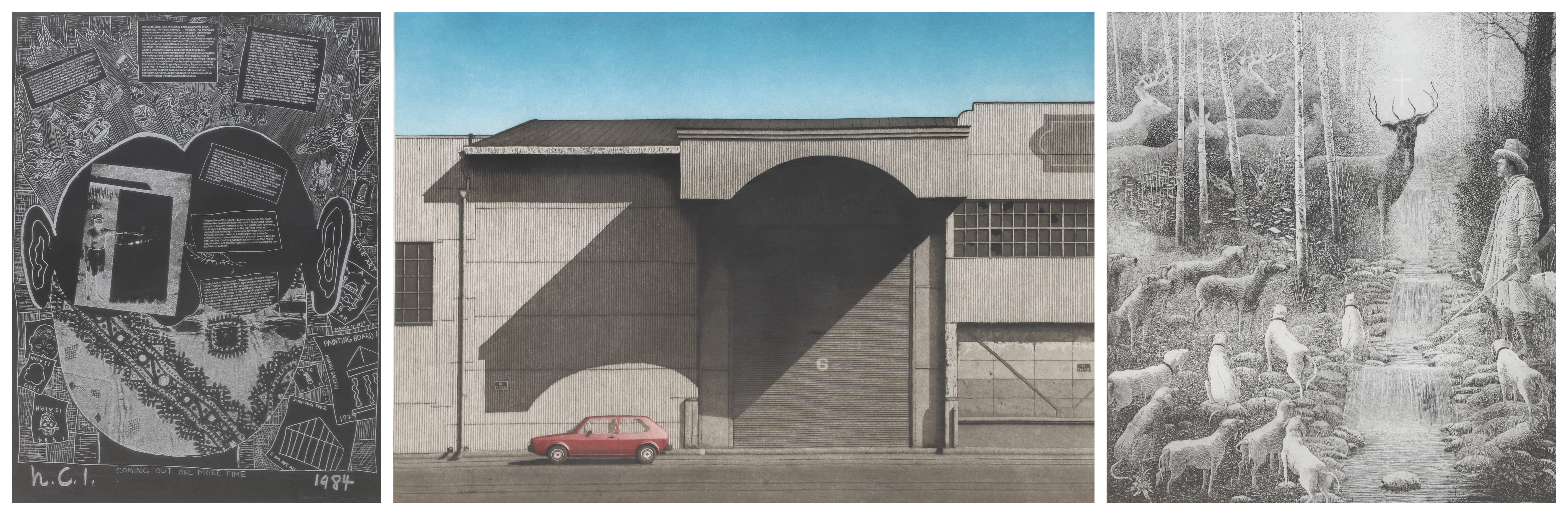 (3) Contemporary signed prints,