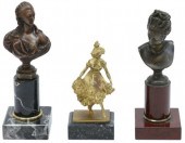 (3) CONTINENTAL BRONZE SCULPTU