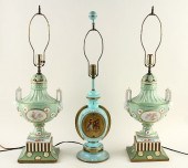3 CONTINENTAL GLASS PORCELAIN