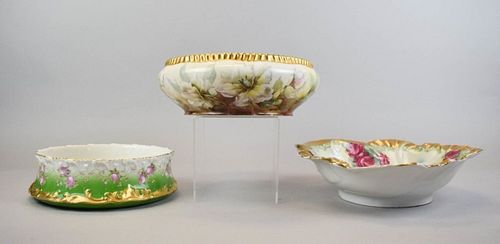 3 CONTINENTAL PORCELAIN SERVING
