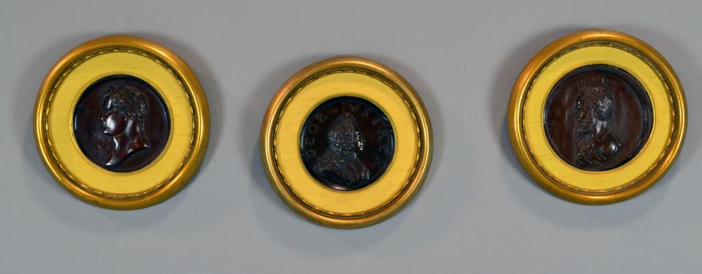 (3) Copper & Wood PlacquesDepicting