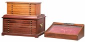 (3) Counter top chests and dis