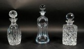 3 CRYSTAL DECANTERS3 crystal d