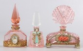 (3) Czech art deco pink scent