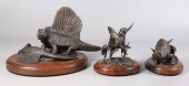 (3) D Tischler bronze dinosaur