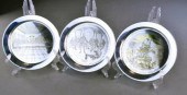 (3) Danbury Mint Sterling & 24