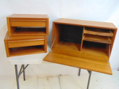 3 DANISH MODERN PIECES, CABINE