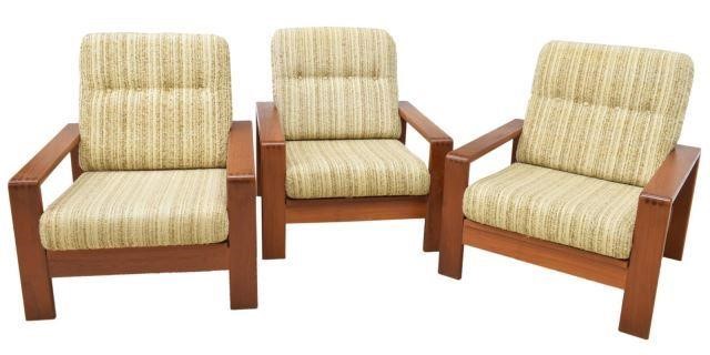 (3) DANISH MODERN TEAK FRAME