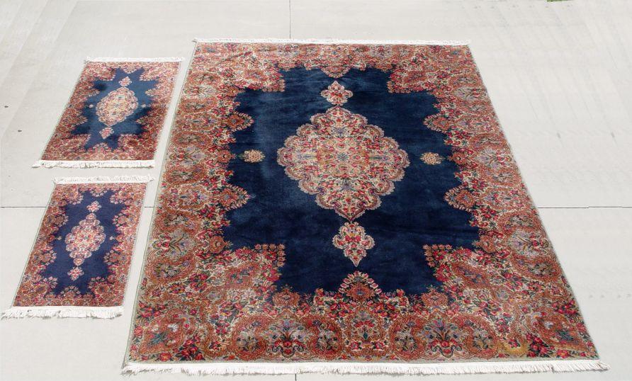 3 DARK BLUE KARISTAN KIRMAN