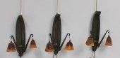 3 DAUM NANCY ART DECO LE VERIE