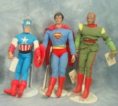3 DC Comics Mego Super Hero Ac