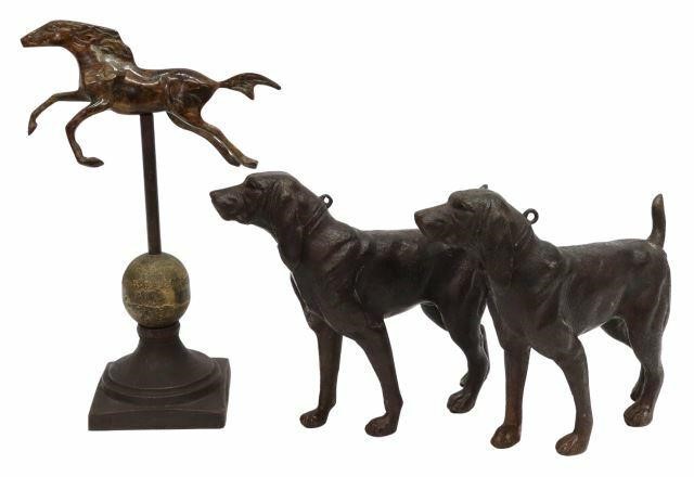 (3) DECORATIVE CAST RESIN & METAL