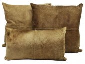 (3) DECORATIVE COWHIDE THROW P