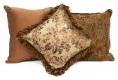 (3) DECORATIVE DOWN-FILLED THR
