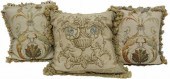 (3) DECORATIVE FLORAL TAPESTRY