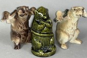 3 DECORATIVE MOLDED PORCELAIN