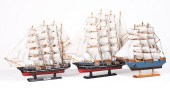 (3) Decorator model sail ships