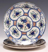 (3) DELFT POLYCHROME TIN-GLAZE