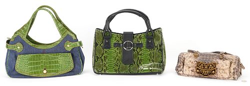 3 DESIGNER PURSES, INCL. BOTTEGA