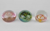 3 DOMINICK LABINO PAPERWEIGHTS