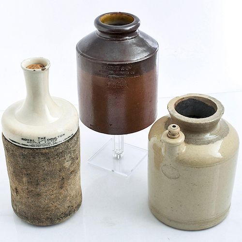 3 DOULTON STONEWARE DECORATIVE