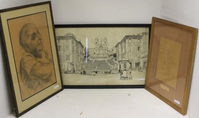 3 DRAWINGS FROM THE ELIOT KNOWLES