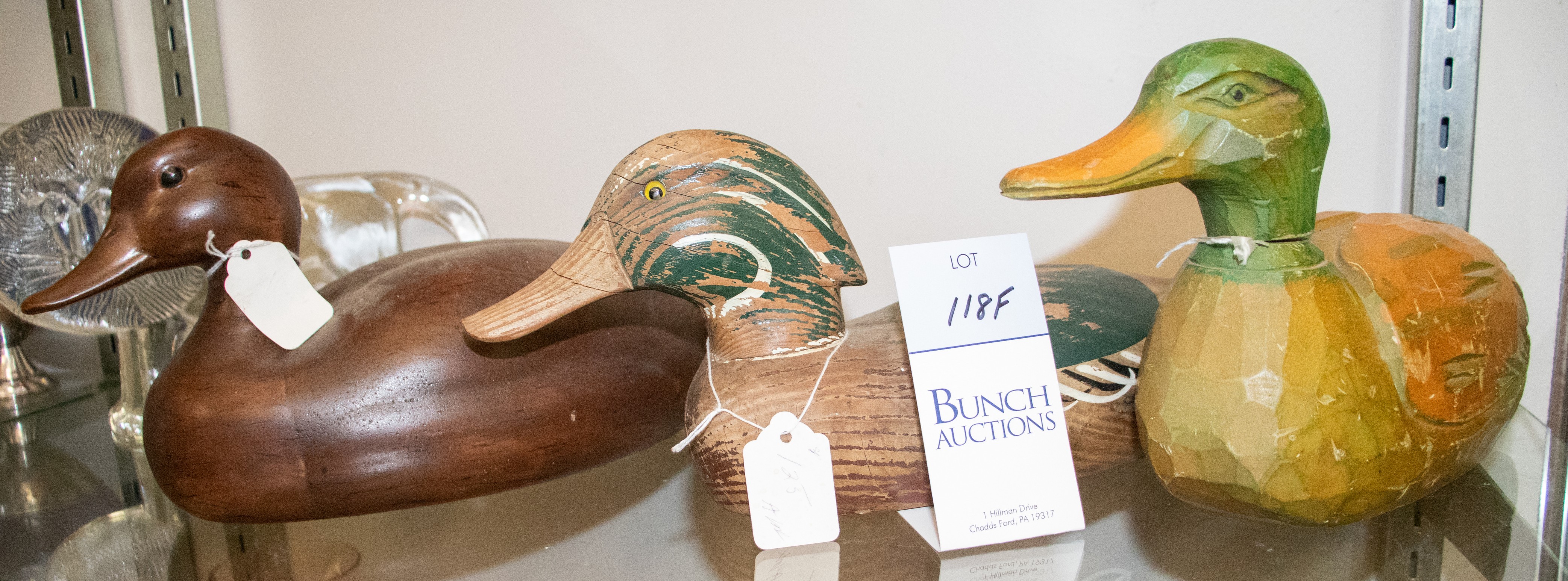 (3) Duck decoys, c/o primitive