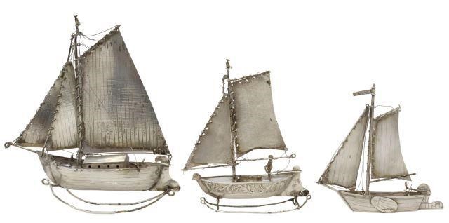 (3) DUTCH 800 SILVER MINIATURE
