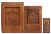 (3) DUTCH B.H. NUSSEN CARVED W