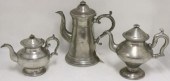 3 EARLY 19TH C AMERICAN PEWTER