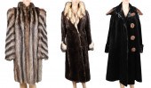 (3) Early 20th C fur coats to