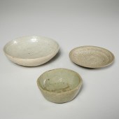 (3) EARLY KOREAN CELADON BOWLS