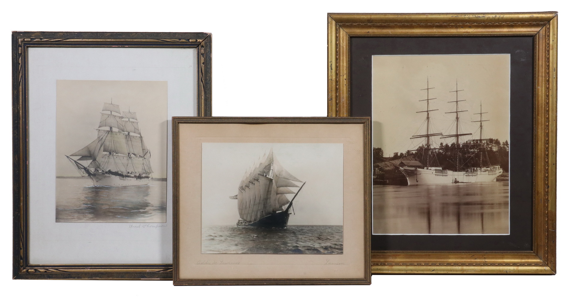 (3) EARLY MAINE PHOTOGRAPHS OF