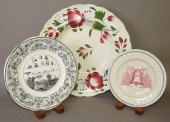 3 EARTHENWARE DISHESca. 1830-1