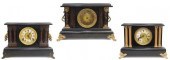 (3) EBONIZED & PAINTED WOOD MA